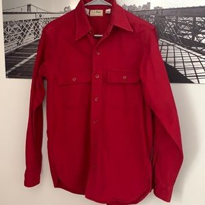 Deep Red LL bean flannel. Super plush and cozy.